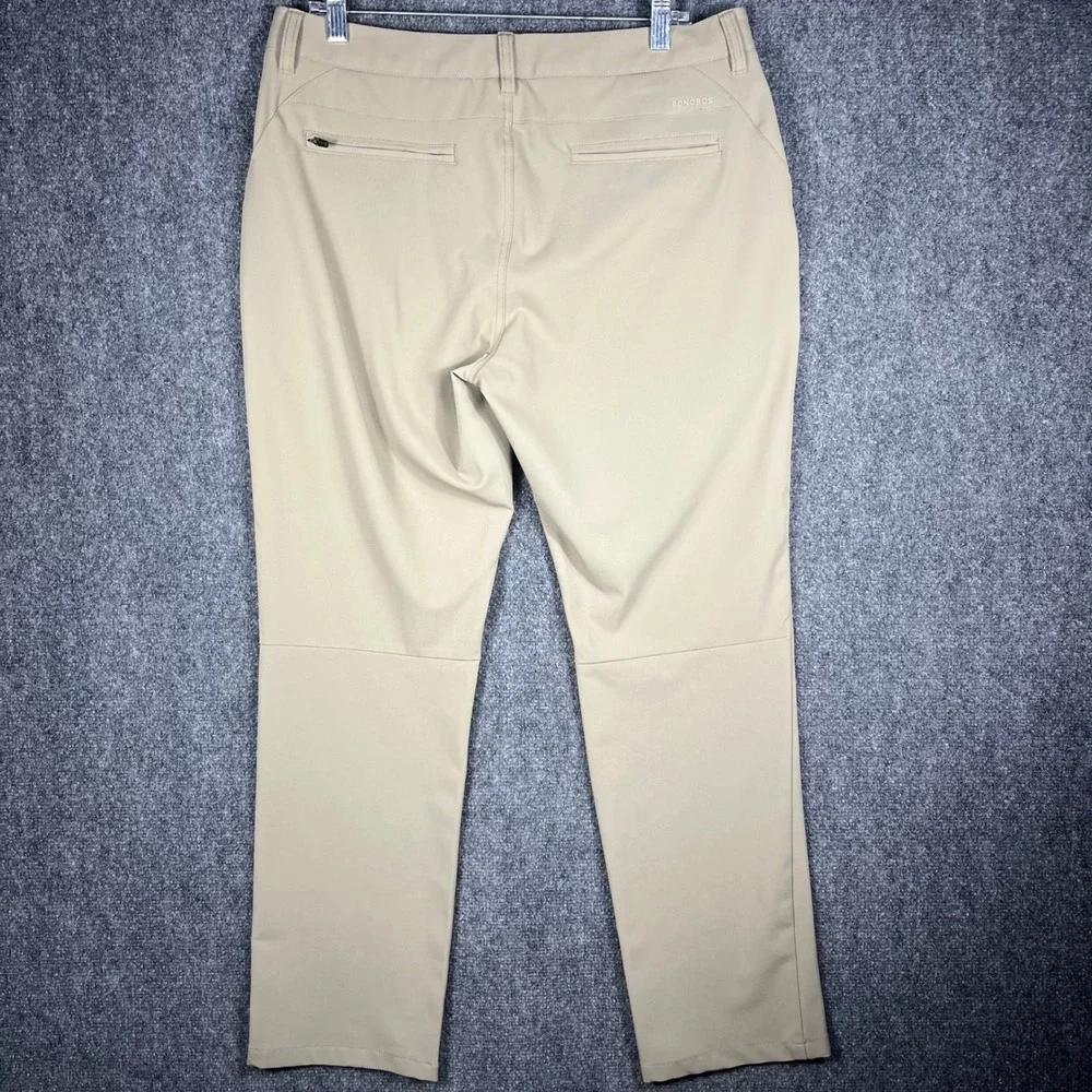 Bonobos Golf Pants Mens 34x30 Khaki Tan Performance Stretch‎ Technical Trousers